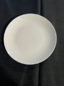 White 7" "Coupe" Plate