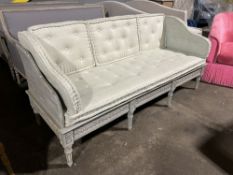 Distressed Green/Grey Couch with Removable Cushions