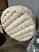Natural Round Tufted Ottaman