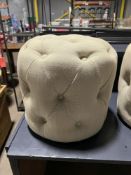 Natural Round Footstool