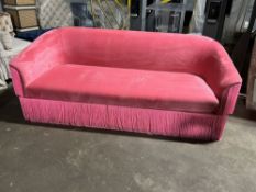 Pink Tassled Couch