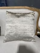 Metallic Gold/Mirage Throw Pillow