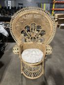 Vintage-Style Wicker King/Queen Chair