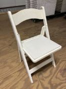 White Resin Folding Chair
