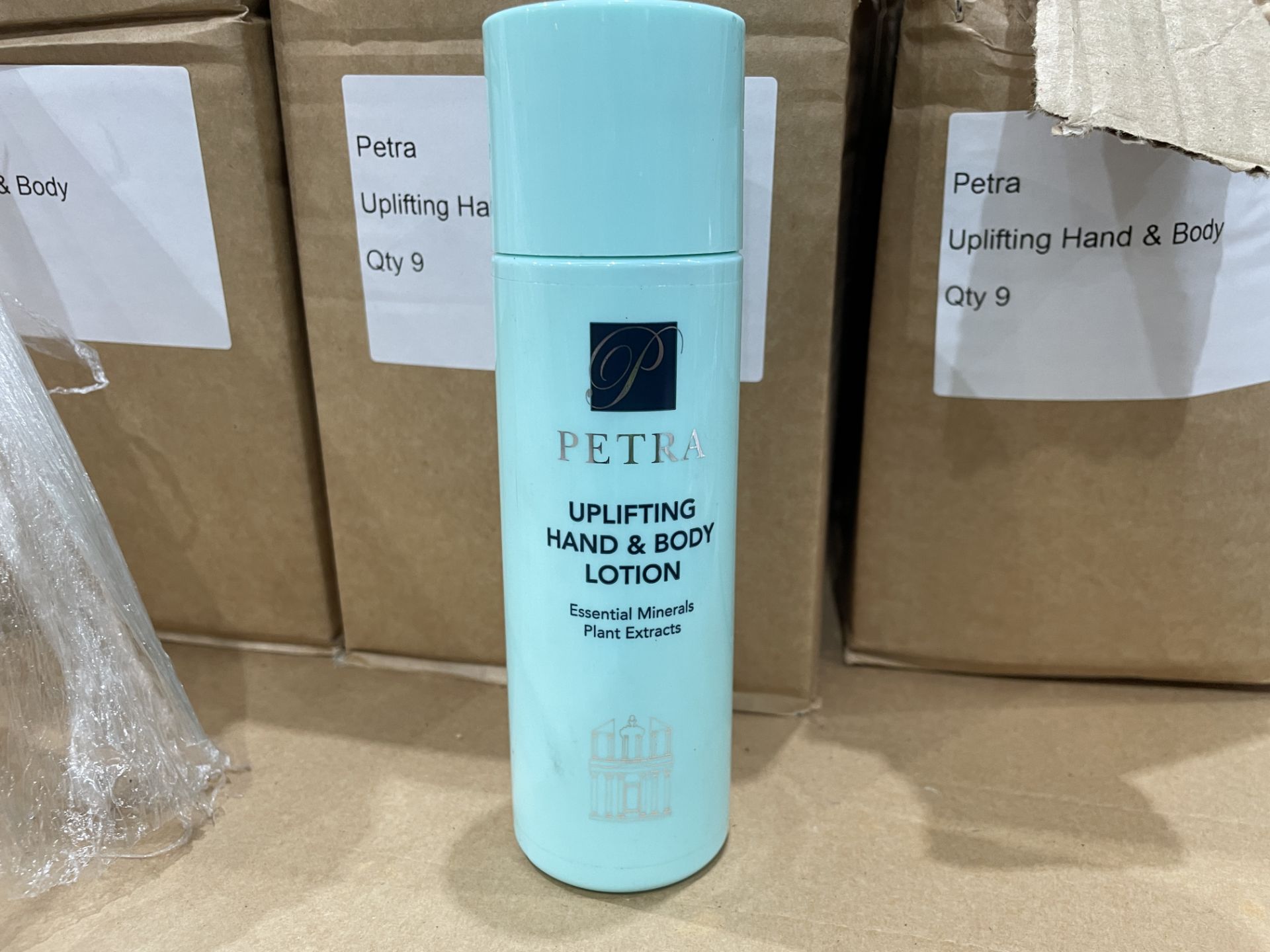 60 X BRAND NEW 200ML PETRA UPLIFTING HAND AND BODY LOTION WITH ESSENTIAL MINERALS PLANT EXTRACTS (