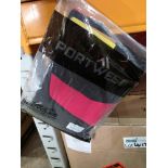 10 X NEW PACKAGED PORTWEST PW2 SWEATSHIRTS IN BLACK & RED. SIZE SMALL (LOC: 5.3-WW27)