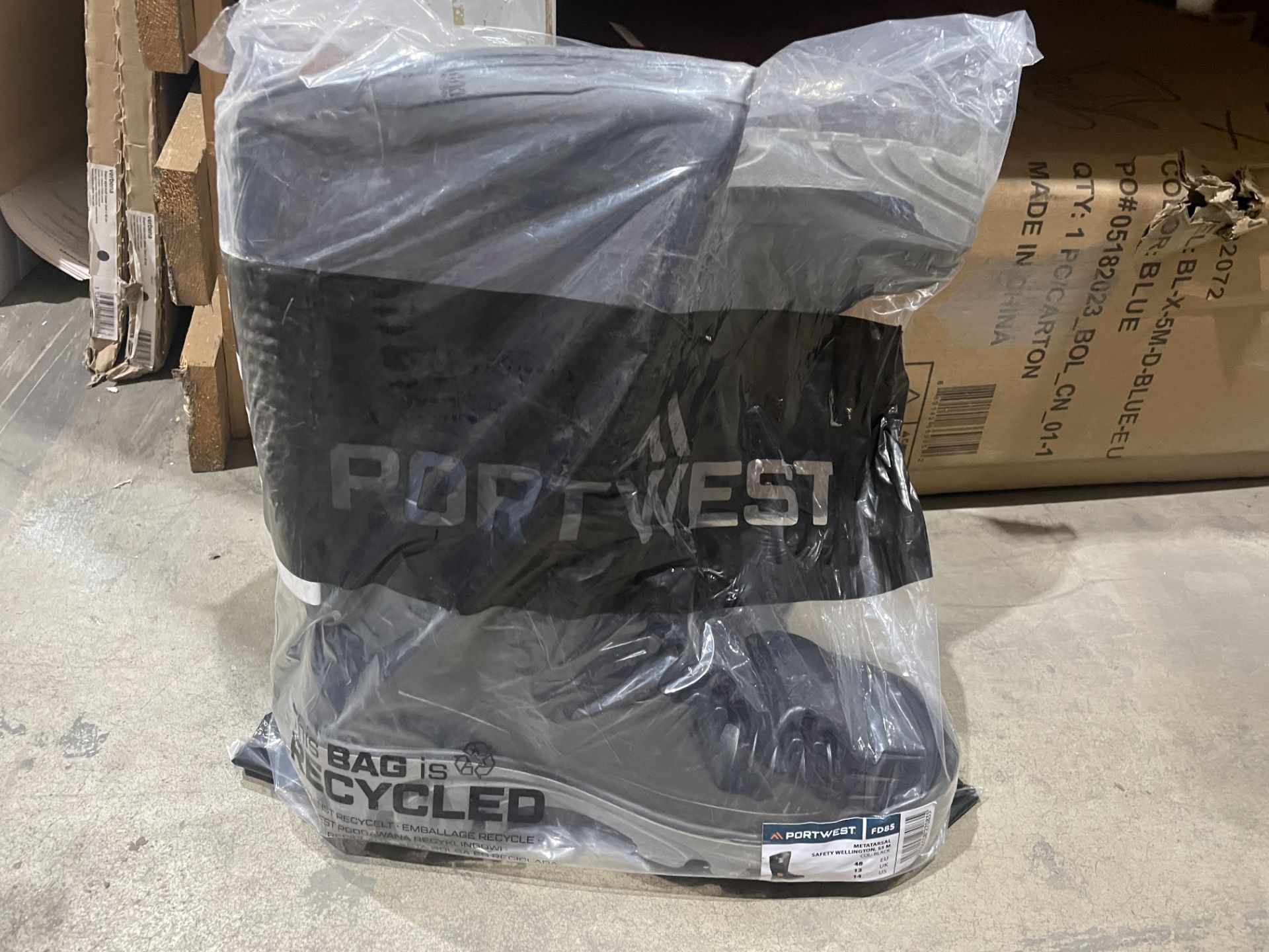 5 X BRAND NEW PORTWEST PROFESSIONAL WORK WELLINGTON BOOTS SIZE 48 (LOC: 27.1-BB3365)