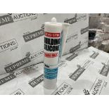 120 X 280ML TUBES OF EVO-STIK WHITE BUILDING SILICONE (LOC: 18.12-AA3982)