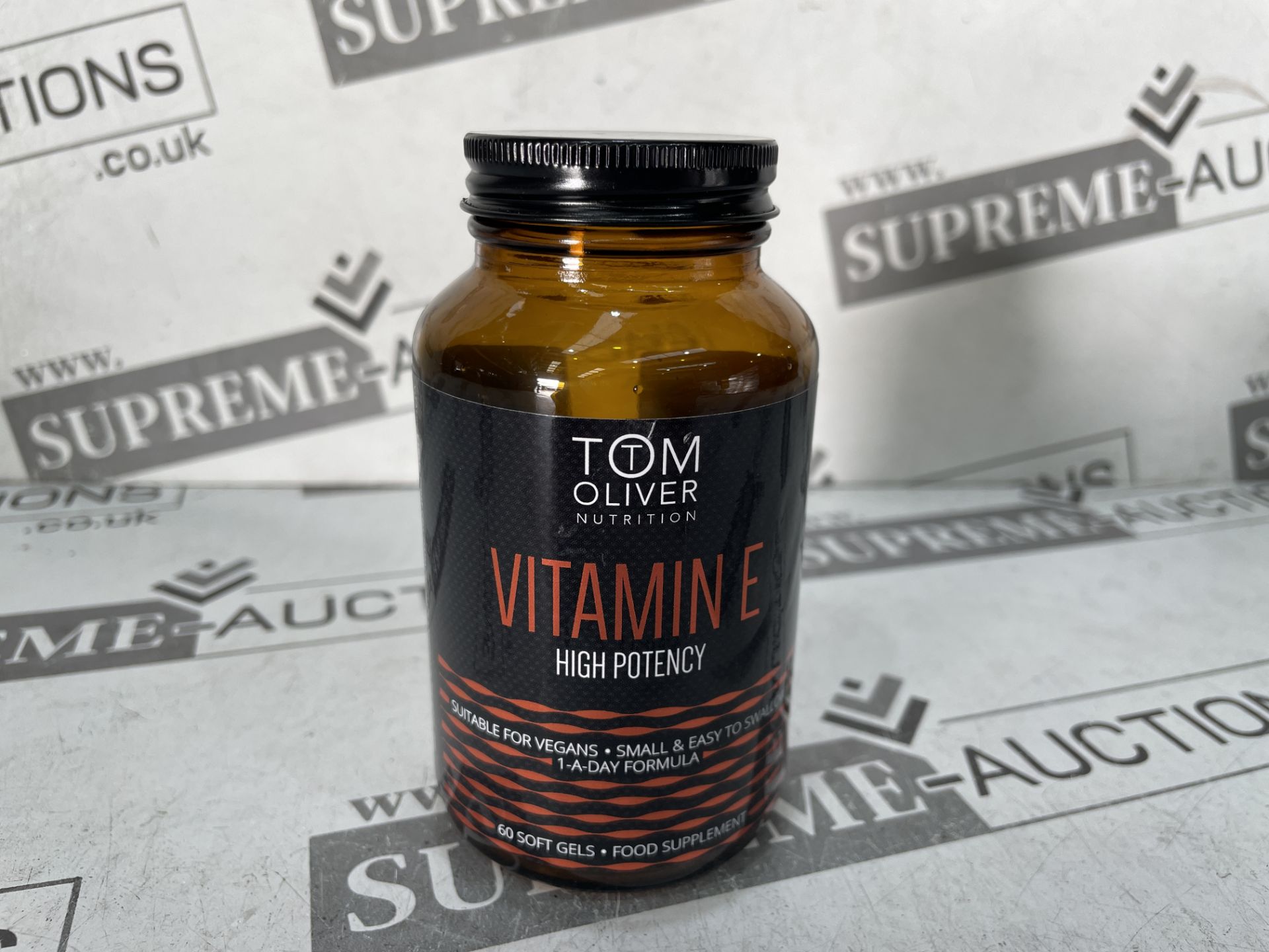40 X BRAND NEW TOM OLIVER 60 SOFT GEL JARS OF FOOD SUPPLEMT VITAMIN E HIGH POTENCY RRP £15 EACH BB
