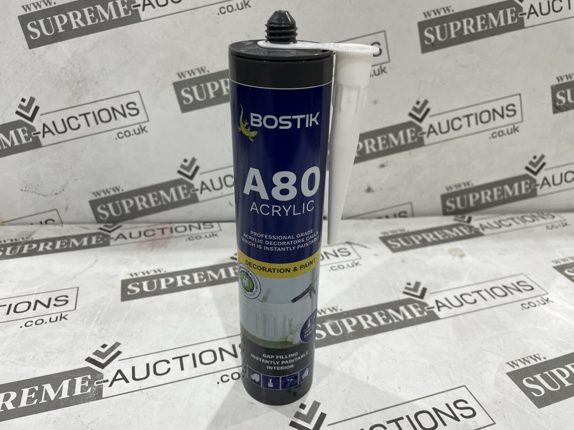 120 X 310ML BOSTIK A80 ACRYLIC DECORATION AND PAINT PROFESSIONAL GRADE ACRYLIC DECORATORS CAULK