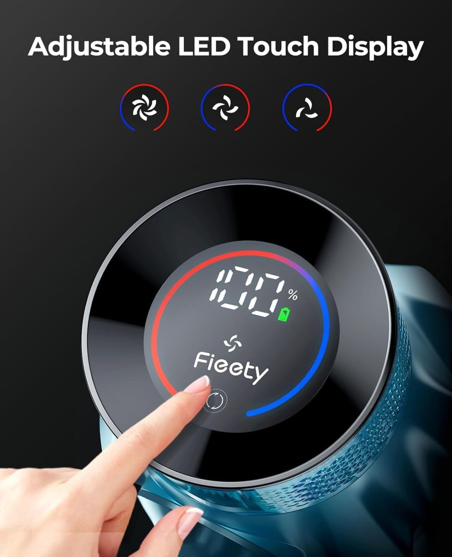 BOXED Fieety Vacuum & Cleaner 550W/45000pa Stick, Touch Display, 60 Mins, 5-in-1 with Charging - Image 8 of 10