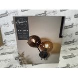 10 X BRAND NEW Harbour Studio Kachia Wired Wall light RRP £44 EACH. The Kachia 2 light wall light is