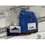 288 X BRAND NEW PORTWEST BLUE COOLING CROWN BEANIES (LOC: 45.1-AA1604)