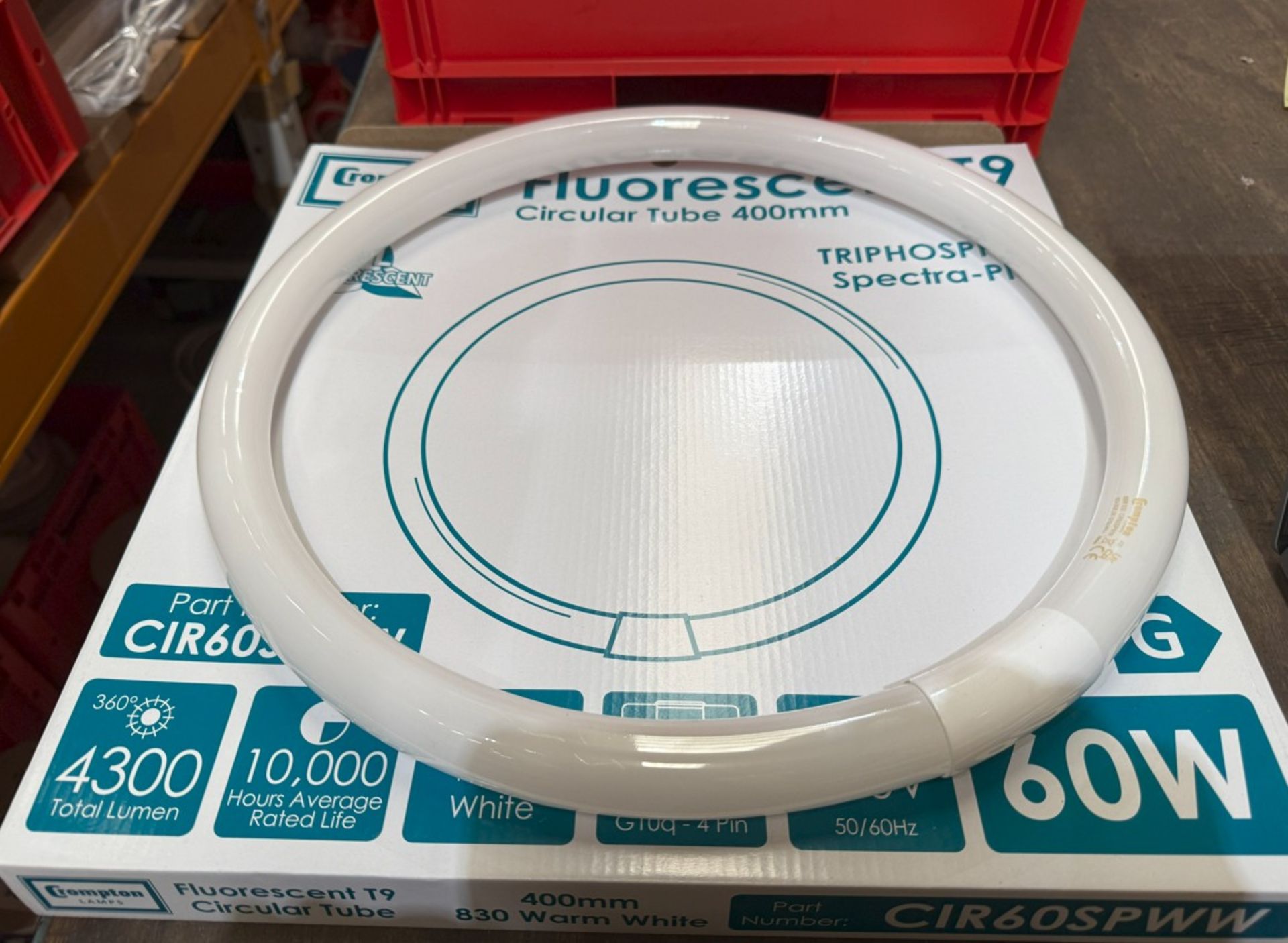 3 X BRAND NEW CROMPTON LAMPS, FLUORESCENT T9 CIRCULAR TUBE, WARM WHITE, 400MM, (LOC: R27.2-B28)