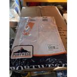 11 x NEW PACKAGED PAIRS OF PORTWEST WOMENS STRETCH CARGO TROUSERS. WHITE SIZE 30'' UK 12 (LOC: 5.1-