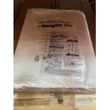 50 X NEW PACKS OF PORTWEST ST31 BIZTEX DISPOSABLE COAT SMS 55g. WHITE. SIZE XXL (LOC: 4.3-ZB39)
