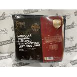 16 X BRAND NEW THE GARDEN HOME AND CO PREMIUM MODULAR MEDIUM L SHAPED DINING COVER LEFT SIDE LONG (