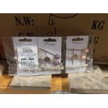 150 X BRAND NEW SETS OF 3 MOLLY AND ROSE PREMIUM ASSORTED HAIRCLIPS (LOC: 26.4-BB3442)