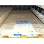 1 X BRAND NEW GEOM PINE CLOSED LOUVRE DOOR, 762X457MM (LOC: R9.1-B1035)