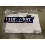 12 X BRAND NEW PORTWEST WHITE ARAN FLEECE WOMENS WORK JACKETS SIZE SMALL (LOC: 34.4-BB5019)