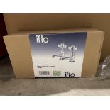 BRAND NEW PAIR OF IFLO BRAMLEY BASIN TAPS CHROME RRP £65 EACH (LOC: 34.3-BB5042)