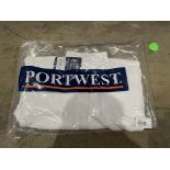 12 X BRAND NEW PORTWEST WHITE ARAN FLEECE WOMENS WORK JACKETS SIZE SMALL (LOC: 34.3-BB5026)