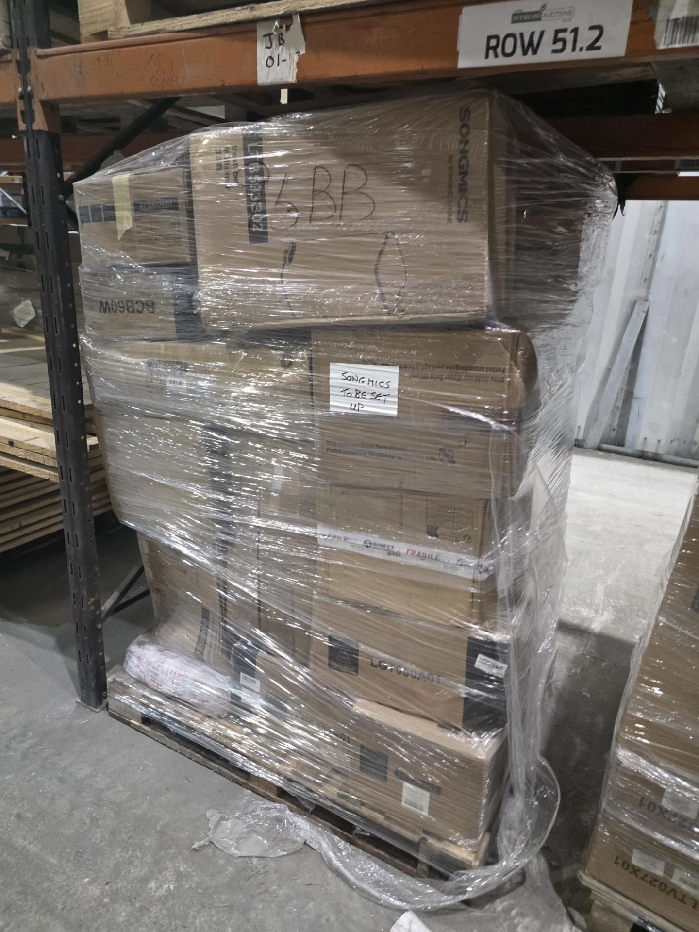 Large Pallets of Songmics Mail Order Customer Returns – Unchecked Stock. Customer returned stock - Image 3 of 9