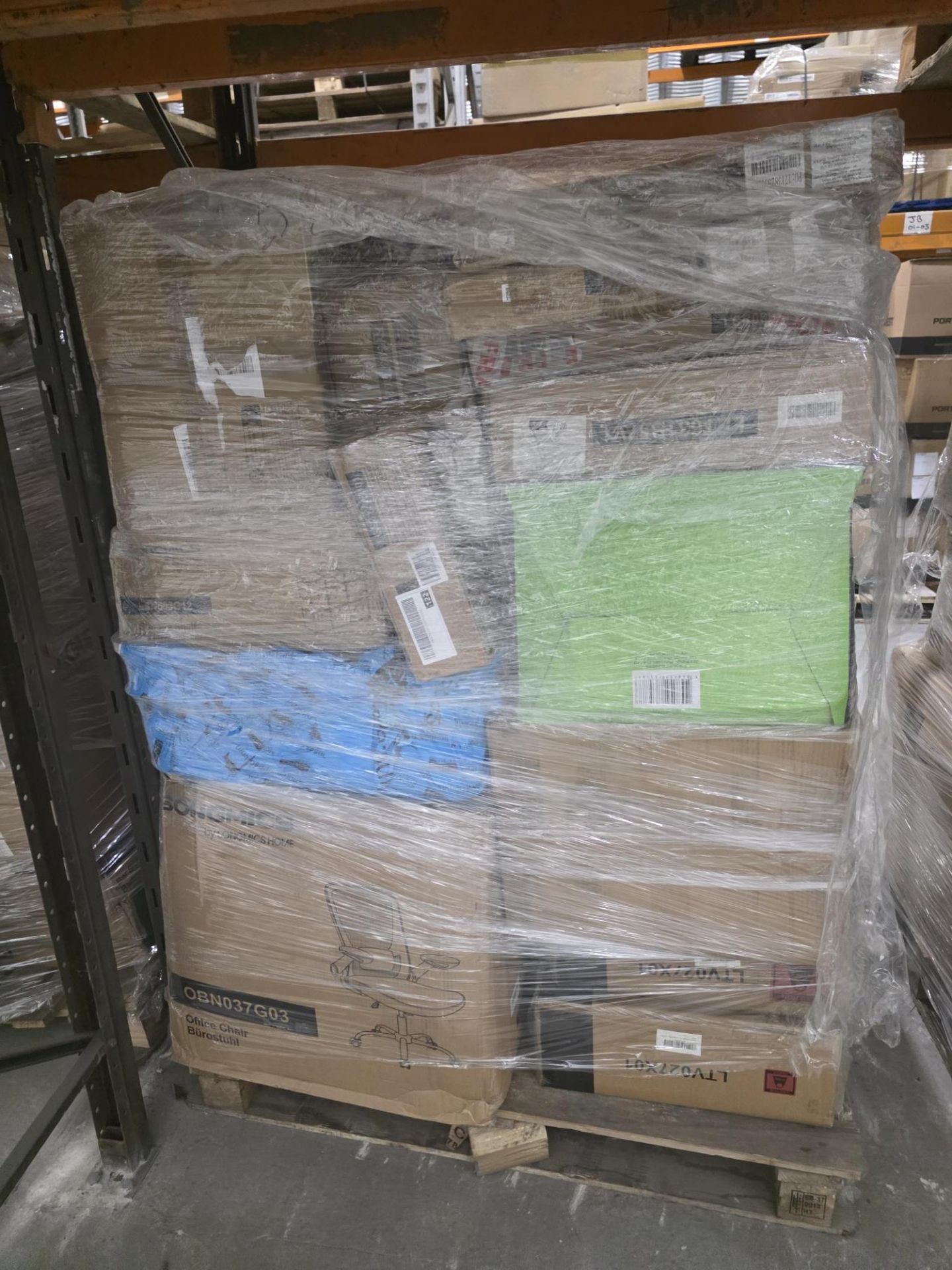 Large Pallets of Songmics Mail Order Customer Returns – Unchecked Stock. Customer returned stock - Image 8 of 9