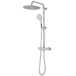 Boxed Cooke & Lewis Solani Chrome effect Thermostatic Mixer Shower. - SR2.5.5. RRP £190.00.