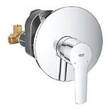 Boxed Grohe Start Concealed Single Outlet Manual Chrome Mixer Shower Valve. - SR2.5.5. RRP £130.00.