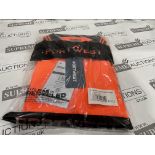 24 X BRAND NEW PORTWEST ORANGE HI VIS SHORT SLEEVED POLO TOPS SIZE XL (LOC: 17.6-AA1285)