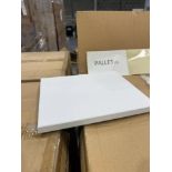 TRADE PALLET TO CONTAIN 800x BRAND NEW LUX GIFT BOXES - 254X207X17MM - WHITE. (PALLET 109). 40 UNITS