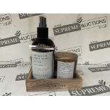 10 X BRAND NEW PECKSNIFFS ENGLAND DUO WOODEN CADDY GIFT SETS INCLUDING AROMA THERAPY PURIFYING THYME