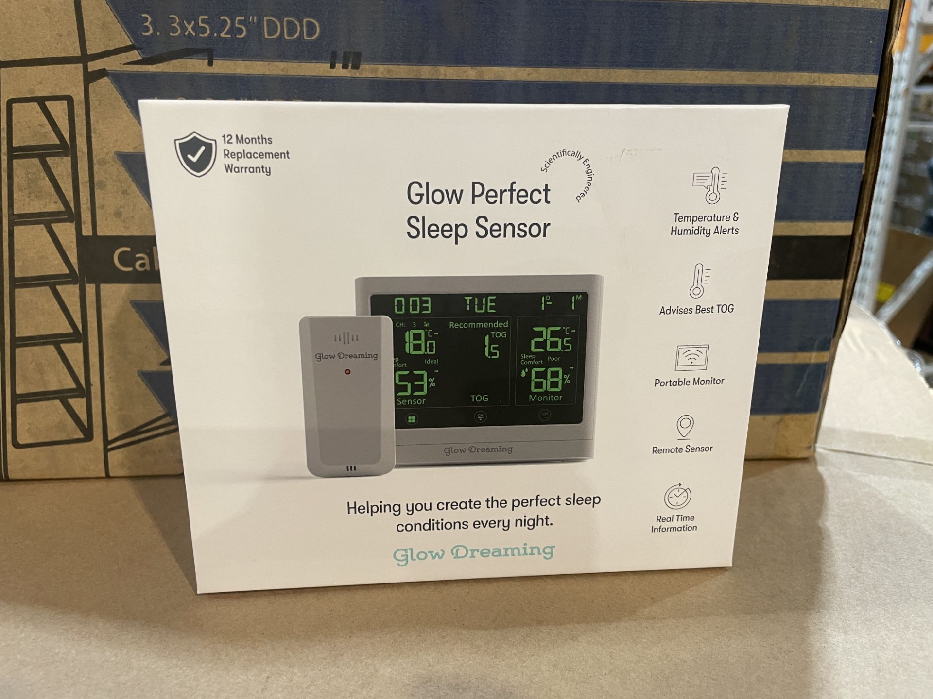 10 X BRAND NEW GLOW DREAMING GLOW PERFECT SLEEP SENSORS RRP £99 EACH (LOC: 36.1-AA1192)