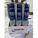 60 x Bostik S30 Sanitary Acetoxy Silicone Sealant 310ml Grey. RRP £12.43 per tube. Bostik S30