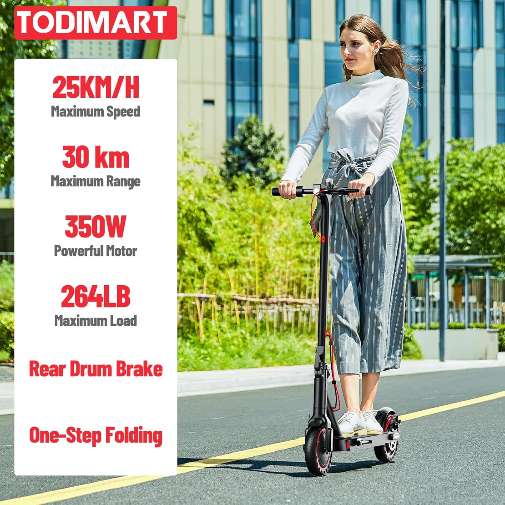 Trade Lot 4 x Boxed TODIMART T3 Electric Scooter – Ultra-Light, Powerful & Foldable. The TODIMART T3 - Image 4 of 4