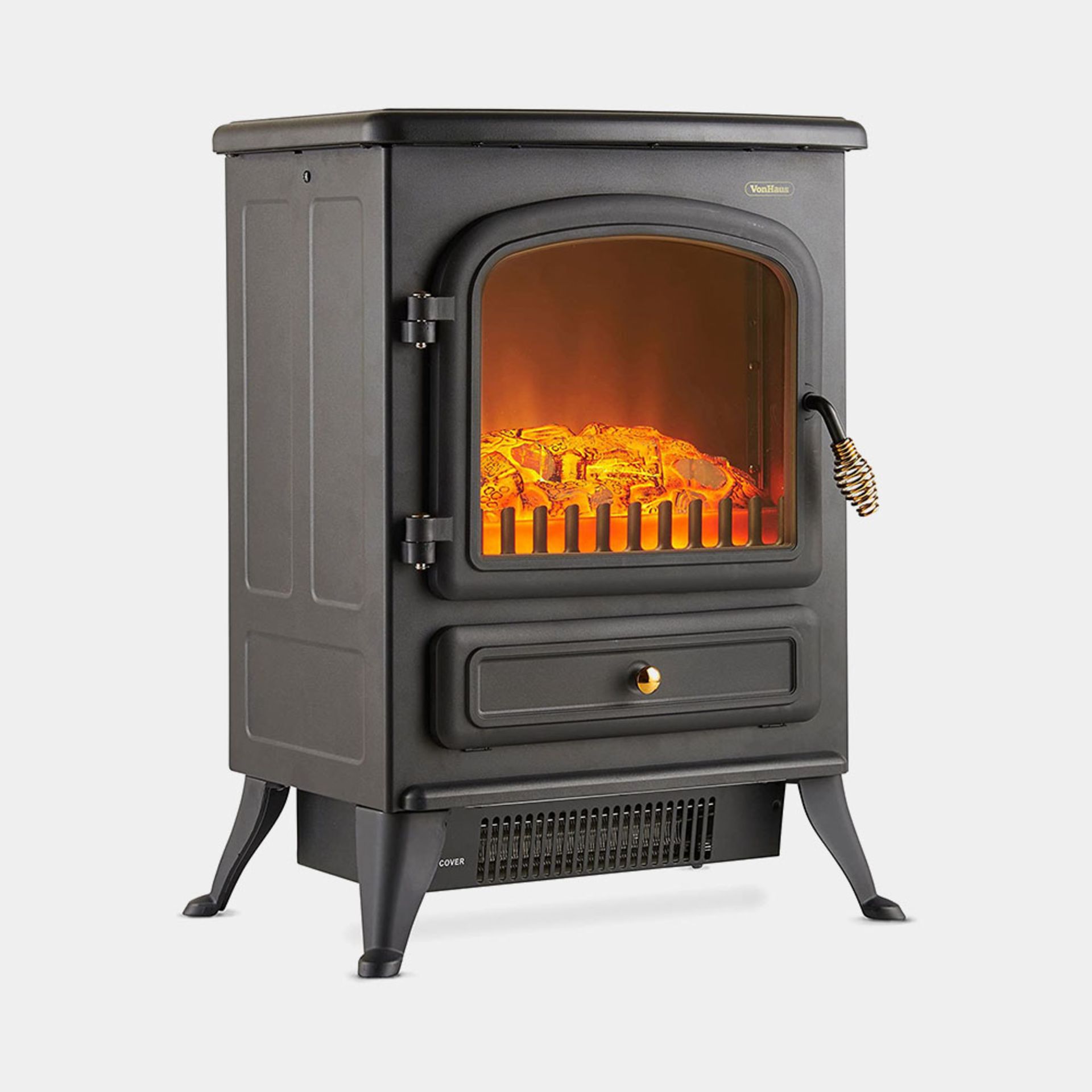 Boxed Black Stove Heater 1800W-RS1.9