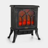 Boxed Black Stove Heater - 1500W-RS1.9