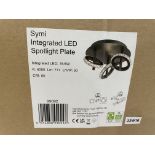 10 X BRAND NEW SYMI INTEGRATED LED SPOTLIGHT PLATE LIGHTS (LOC: 43.2-AA3731)