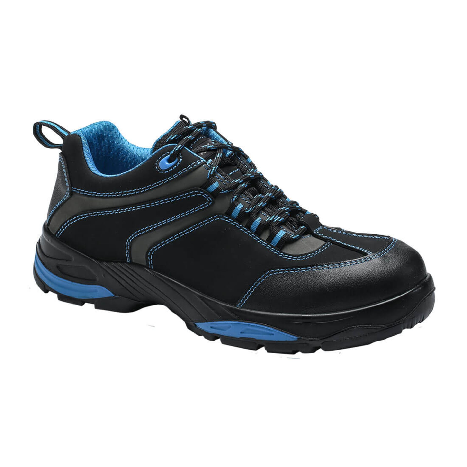 6x BRAND NEW & PACKAGED PORTWEST FC61 Operis Shoe S3 - BLACK/BLUE - SIZE 5. (LOC: R49-7-CC40) - Image 2 of 2