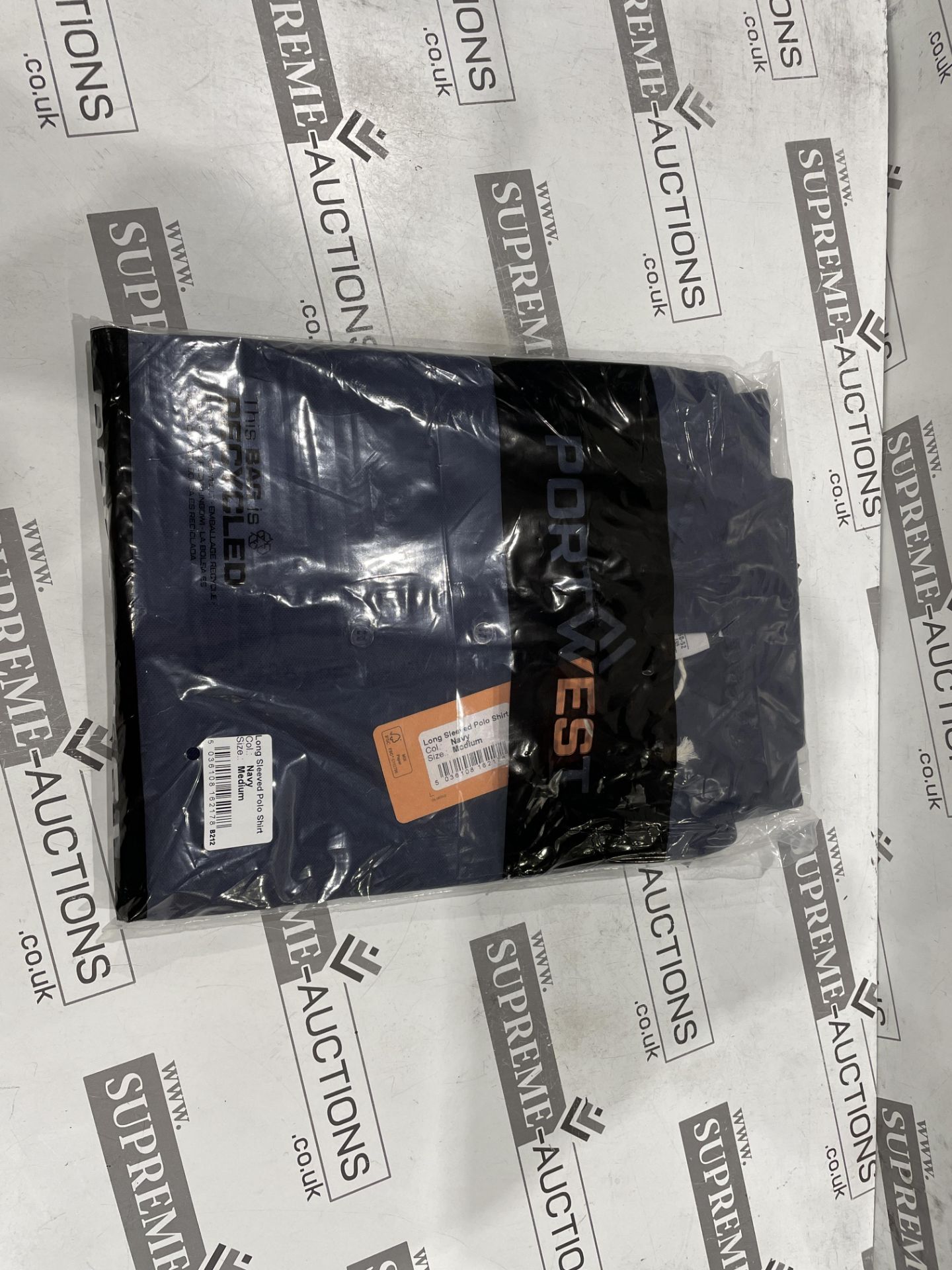 12 X BRAND NEW PORTWEST LONG SLEEVED POLO SHIRTS (SIZES MAY VARY) (LOC: 24.14-AA1292)