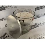 4 X BRAND NEW PECKSNIFFS ENGLAND 595.3G PREMIUM FREESIA AND DAMASK ROSE SCENTED CANDLES RRP £57 EACH
