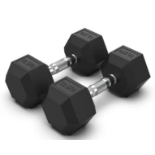 3 X NEW BOXED SETS OF 2 X 12.5KG POWR HEXAGON DUMBELLS (LOC: 25-AA3799)