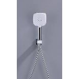 2 X BRAND NEW VURTU Juno Dual Function Handset, 291(H) x 89(W), Chrome, 981152 RRP £99 EACH. VURTU