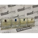 6 X BRAND NEW PECKSNIFFS ENGLAND SETS OF 4 ASSORTED 100G PREMIUM CANDLES IN METAL CAGE RRP £75
