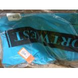 24X THE PORTWEST WOMEN’S PRINT & PROMO SOFTSHELL JACKET (2L) IN AQUA IS A DURABLE, BREATHABLE,