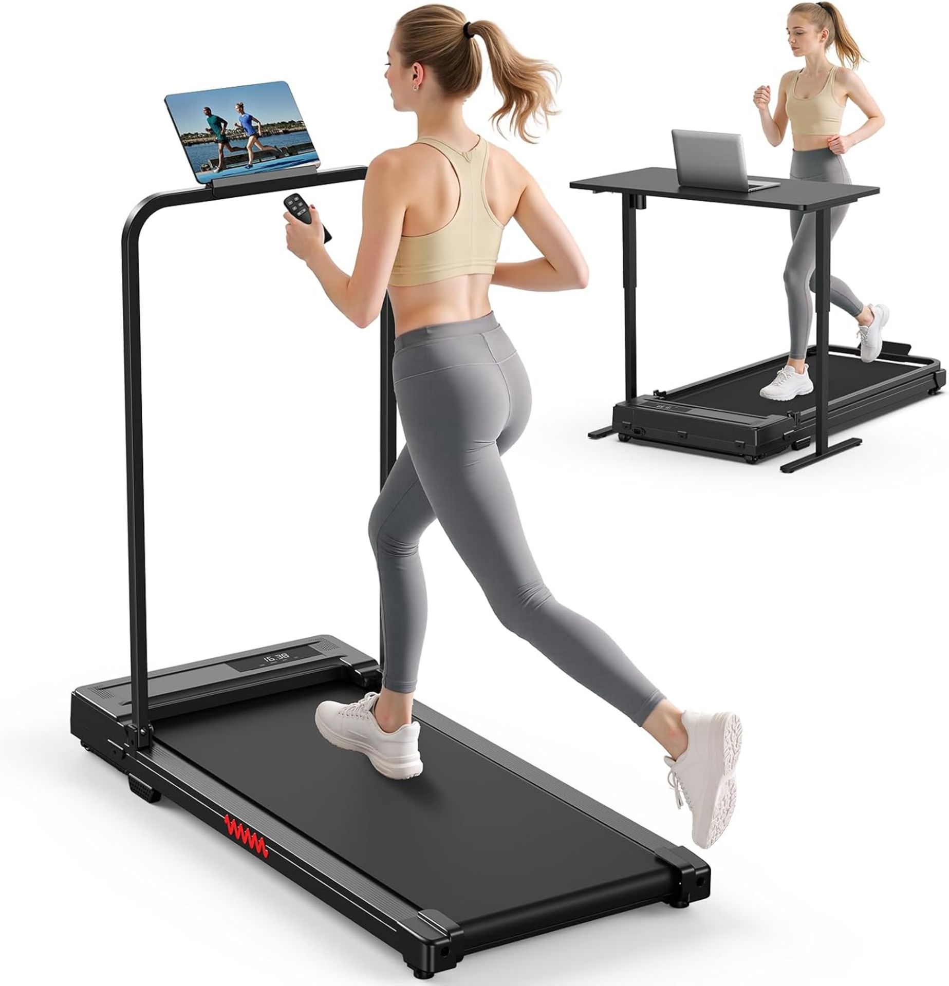 PALLET TO CONTAIN 9 X BOXED Folding Treadmill Walking Pad Foldable - Treadmills with Handle for Home - Image 2 of 2