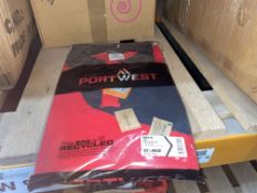 16 X BRAND NEW PORTWEST RED AND BLACK PROFESSIONAL POLO SHIRTS SIZE XXL (LOC: 9.3-BB3722)