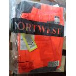 10X PORTWEST PW242 HI-VIS TROUSERS IN 38" (96CM) ARE DESIGNED FOR DURABILITY, COMFORT, AND HIGH