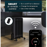 3 X BOXED PRINCESS SMART OIL FILLED RADIATORS. 2.4GHz. VOICE CONTROLLED, LED DISPLAY, 2000W (LOC: